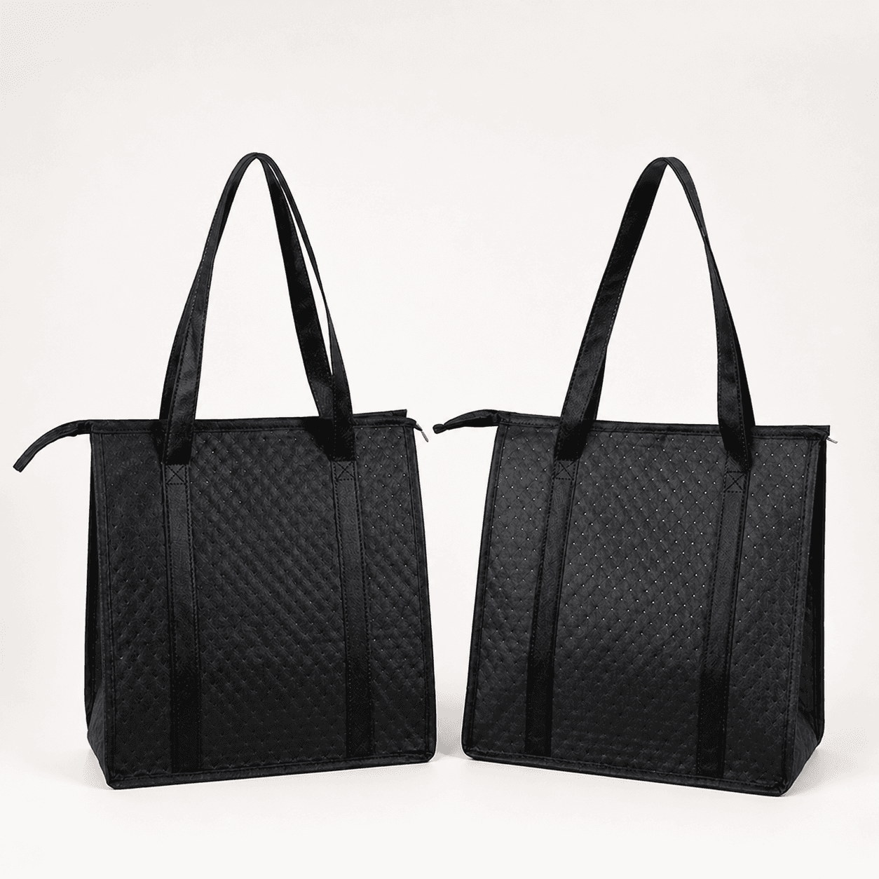 Custom cooler tote prepared as a corporate gift with logo placement